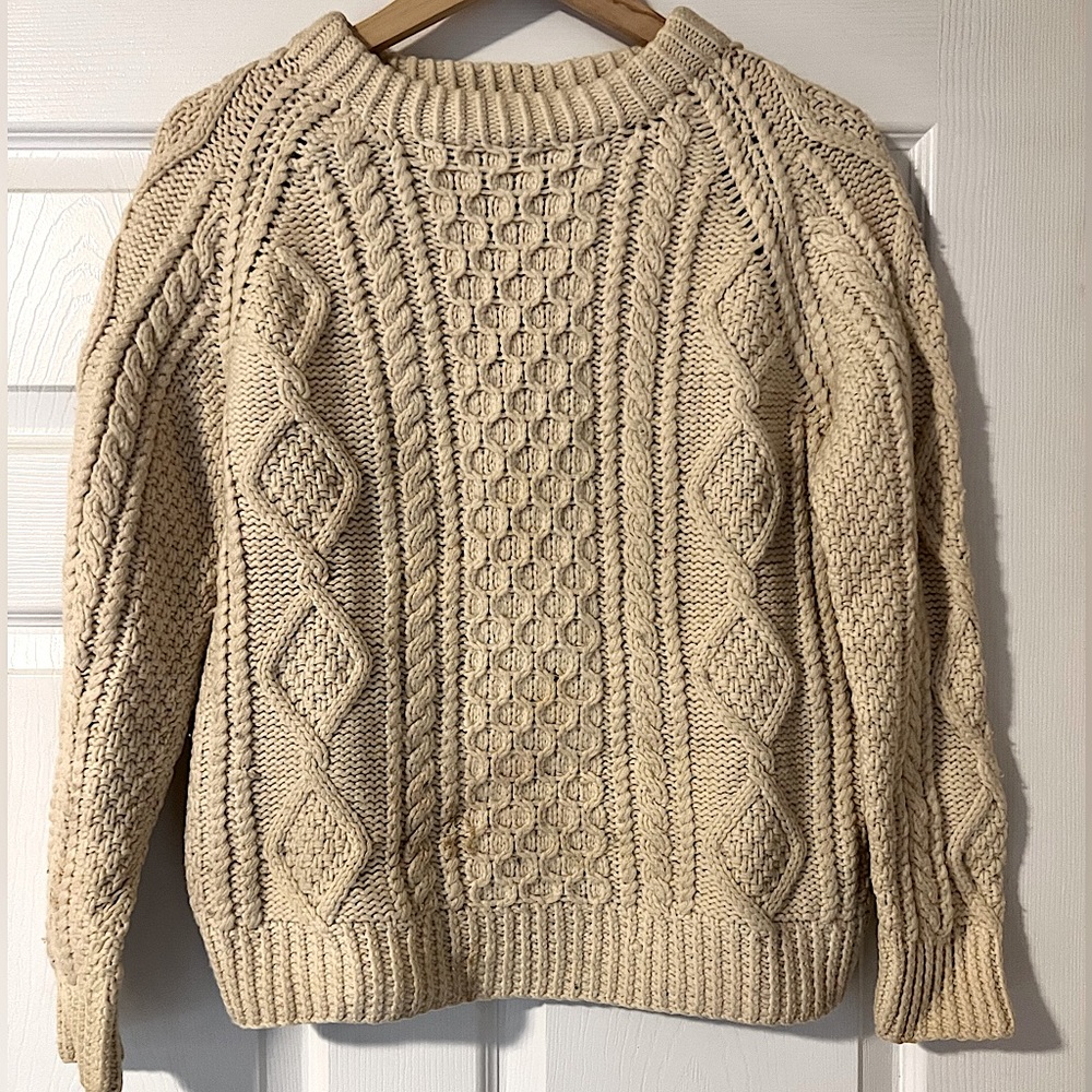 Vintage Cable Knit Nordic Sweater